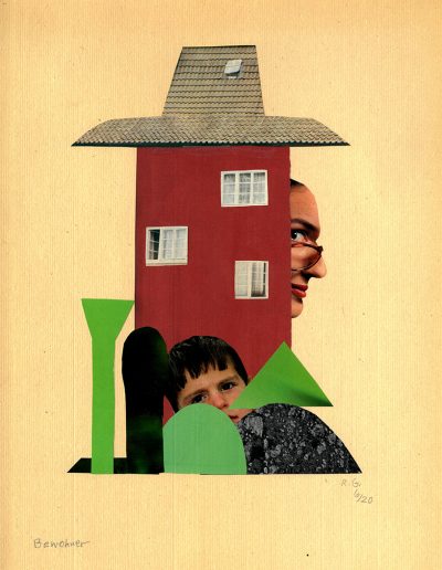 Collage von Regina Gebhard: "Bewohner"