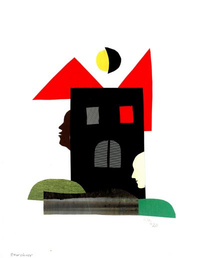 Collage von Regina Gebhard: "Bewohner"