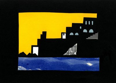 Collage von Regina Gebhard: Amalfi-Küste