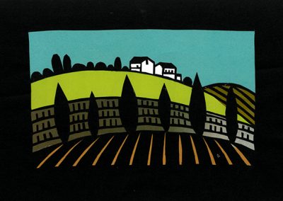 Collage von Regina Gebhard: Toscana 1