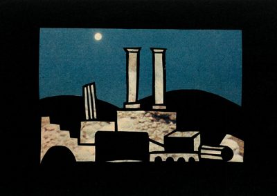 Collage von Regina Gebhard: von Olympia bis Perge