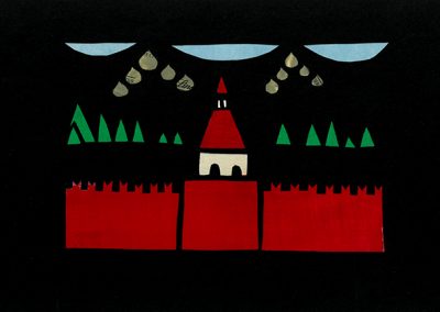 Collage von Regina Gebhard: Moskau