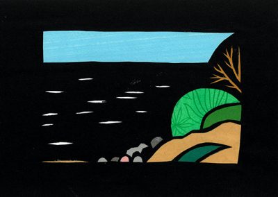 Collage von Regina Gebhard: Am Schwarzen Meer