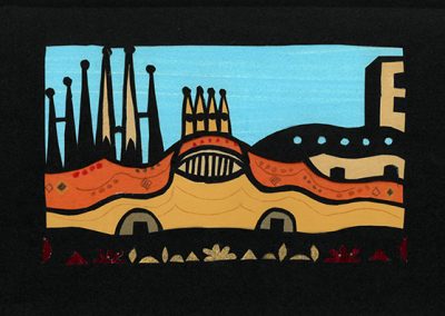 Collage von Regina Gebhard: Barcelona